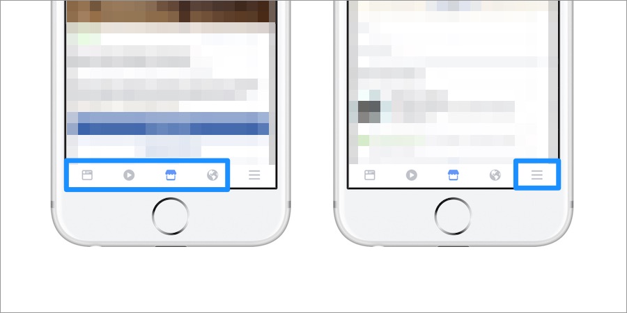 Easy-access hamburger icon